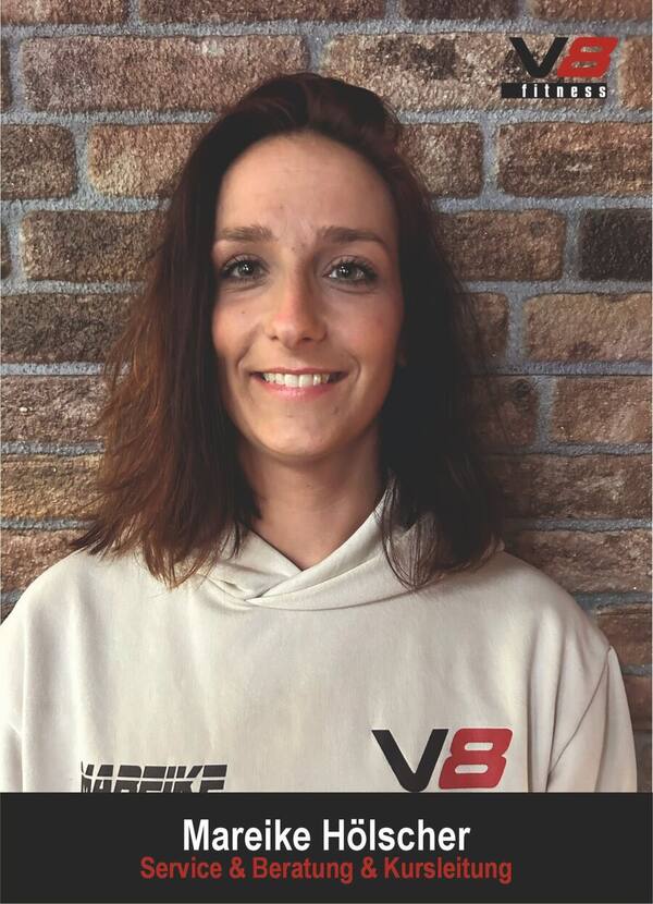 Mareike Hölscher, Service, Beratung & Kursleitung im v8 fitness Soest